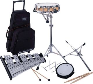 Ludwig Percussion Bell Kit with Rolling Bag LE2482R with Snare Drum