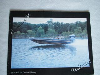 Champion Bass Boats 1986 Original Brochure