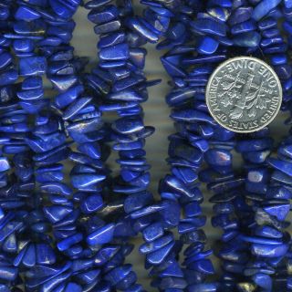 Lapis Lazuli A Grade Natural Color Stone Chips 16 Strand