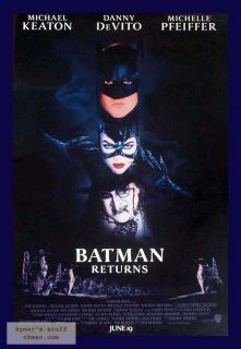Batman Returns Totem Pole Regular DS Tim Burton Orig 1sheet Poster 