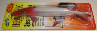 Bear Creek 10 Pike Spearing Decoy Color S82 Red Head White Musky 
