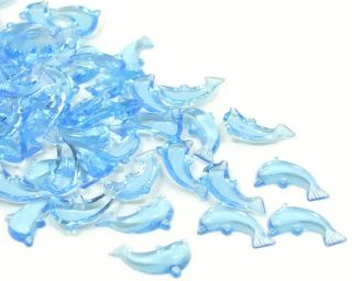 1000 Blue Dolphin Beach Wedding Confetti Baby Shower