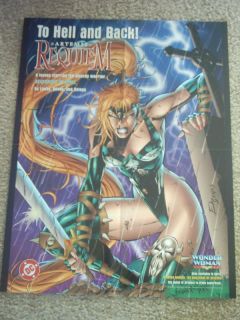 1996 Artemis Requiem Promo Poster Ed Benes Wonder Woman
