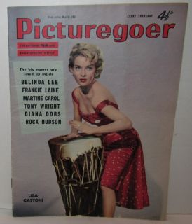 Picturegoer Magazine 5 11 57 Diana Dors Rock Hudson Frankie Laine 
