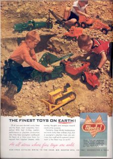 Doepke Toys 1954 Vintage Full Page Color Magazine Ad