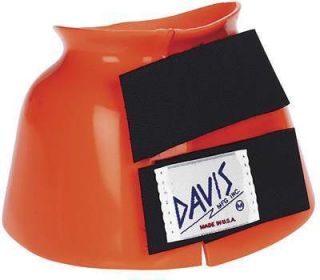 Davis Horse Bell Boots Boot Neon Orange Medium