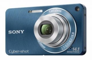 Sony Cyber Shot DSC W350 14 1 MP Digital Camera Blue