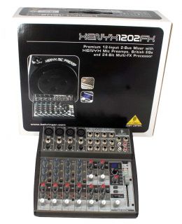 Behringer XENYX 1202FX 12 Input Mixer with 100 Preset Effects