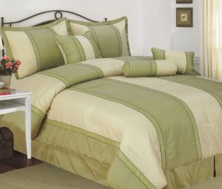 Crestmont Simsbury Sage King 30 Piece Comforter Bed In A Bag Set