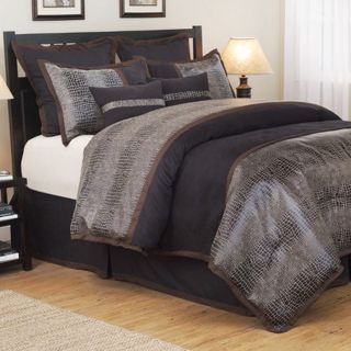 Bed in A Bag Bedding Comforter 8 PC Brown Cheetah Black
