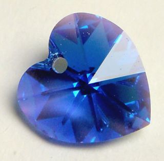 Pick Color AB 6pcs Crystal Pendants Heart 10mm 6202 Use Swarovski 