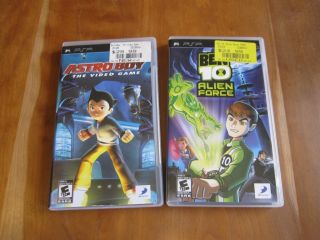 Ben 10 Alien Force and Astro Boy Sony PSP Games