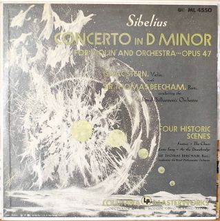 SIBELIUS Violin Concerto NM195 LP STERN BEECHAM