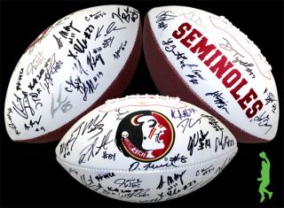 2012 Florida State Seminoles FSU Team Signed Football Ball Manuel 