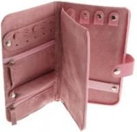 Belle Hop Pink Leather Jewelry Organizer 7696 Travel Case Holiday Gift 