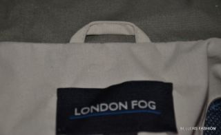 100% AUTHENTIC LONDON FOG JACKET 65% POLYESTER, 35% COTTON STONE COLOR 