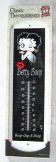 Betty Boop Metal Thermometer Boop Kiss New