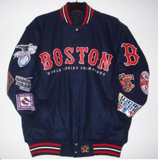 Size 4XL MLB Boston Red Sox Commemorative Wool Reversible Jacket XXXXL 
