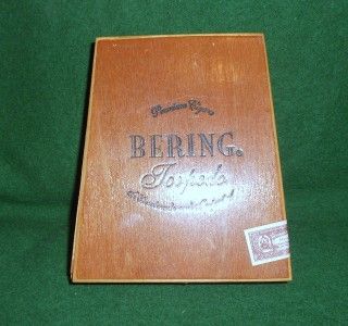 vtg wooden dovetail bering torpedo cigar box case