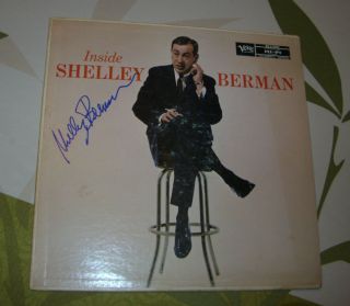 Shelley Berman Autographed LP Inside Shelley Berman
