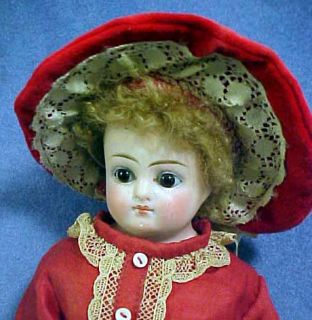 11 Sonnenberg (Belton type) Doll   Hole in Dome  Closed Mouth