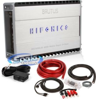   Brutus BRZ1200.1D Monoblock Car Amplifier + BELVA 0 AWG Gauge Amp Kit