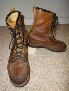 Vintage Leather Hunting Sport Work Boots RARE The Gorille Shoe 7