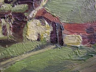 Oil Painting Bernard Grasset Impressionist Verdant Nested Mountain 