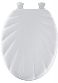 Bemis Mayfair White Elongated Shell Design Toilet Seat 122EC 000