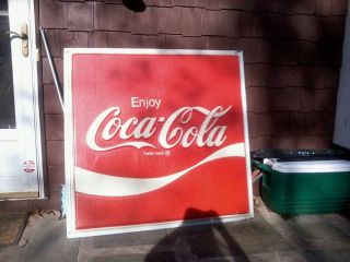   Older Store Advertising Coca Cola Plastic Sign Berryville VA