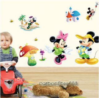 Disney Mickey Minnie Mouse Removable Wall Stickers Art Decals Nursery 