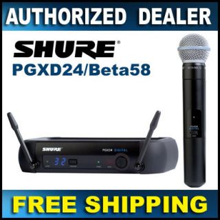 Shure PGXD24 Beta 58 Wireless Vocal System w BETA58 Mic