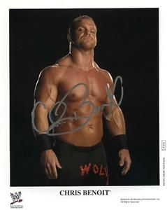 The Crippler Chris Benoit 2004 Signed WWE Promo P 918