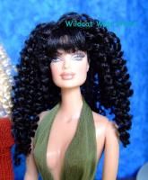 Wig Barbie Size 4 1 2 Spiral Curls Bernadette Black