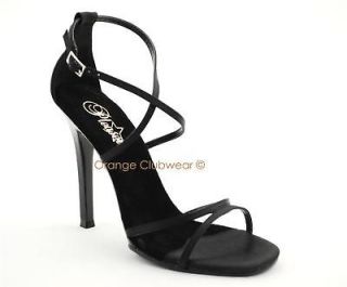 pleaser womens satin strappy evening sandals high heels more options