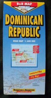 Dominican Republic Road Map / Berndtson / B & B / Laminated