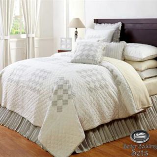   Patchwork Twin Queen Cal King Size Quilt Cotton Bedding Set