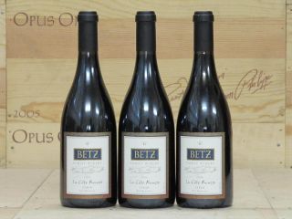 Bottles 2009 Betz Family Winery Syrah La Cote Rousse RP 93