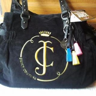 Juicy Couture Black NWT  YHRU2866 Day dreamer bag BIG Retail 
