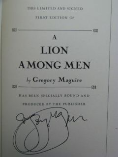 We have another autographed book by Gregory Maguire for sale, to see a 