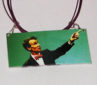 Bill Nye The Science Guy Pendant Necklace 1990s Television Disney