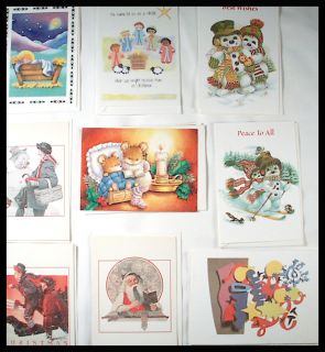 Vintage Unused Over 114 Greeting Cards Mix Holdiay Get Well Christmas 