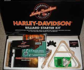 HARLEY DAVIDSON Billiard Pool Table Balls   Starter Kit HDL 11150 Cue 