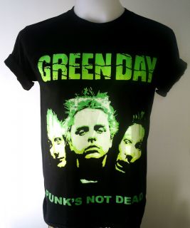Green Day Punk Rock Billie Joe Armstrong T Shirt s XL
