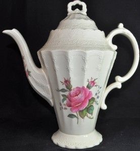 Copeland Spode Billingsley Rose Teapot Coffeepot