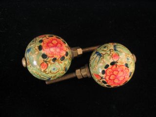 Shabby Chic Handpainted Drawer Pulls Cabinet Knobs in Fab Colors Set 