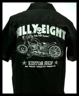 Billy Eight Biker Motorcycle West Coast Chopper Bowling Embroidery 