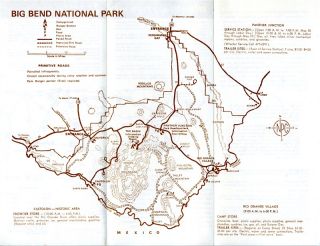 Big Bend National Park Texas Brochures 1960s Chisos Mountain Lodge 