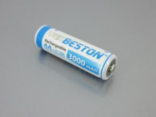1pcs Beston 3000mAh AA AM3 Ni MH Rechargeable Battery
