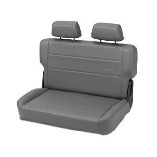 Bestop Seat TrailMax II Fold and Tumble Rear Bench Vinyl Charcoal Jeep 